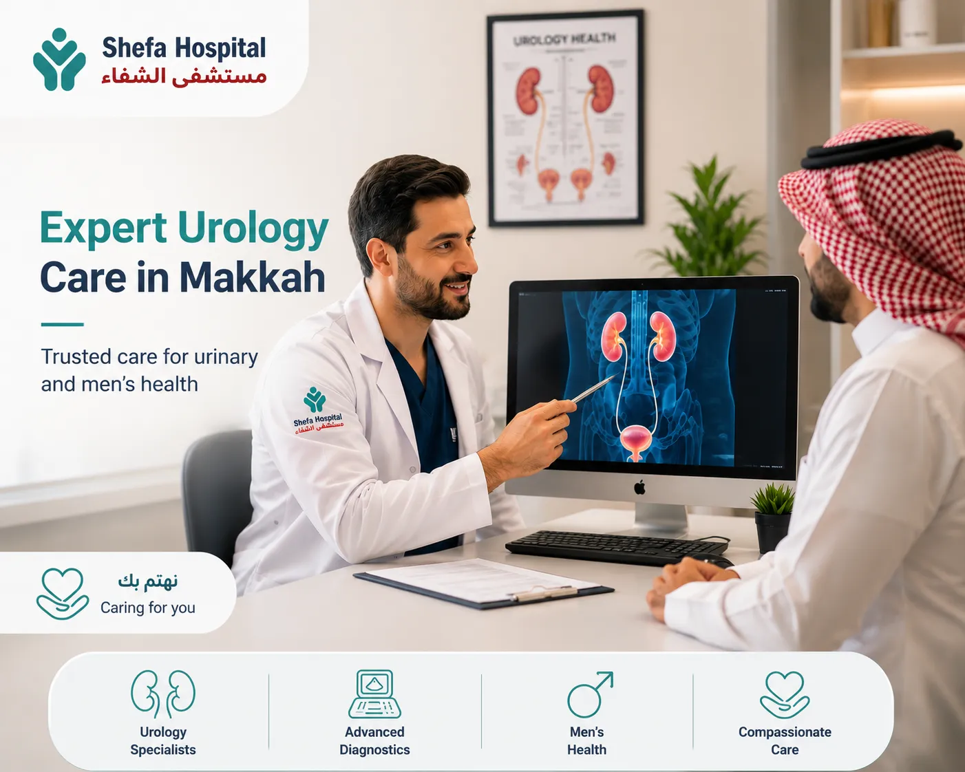 A modern urology center in Makkah providing specialized care for urinary and male reproductive health.