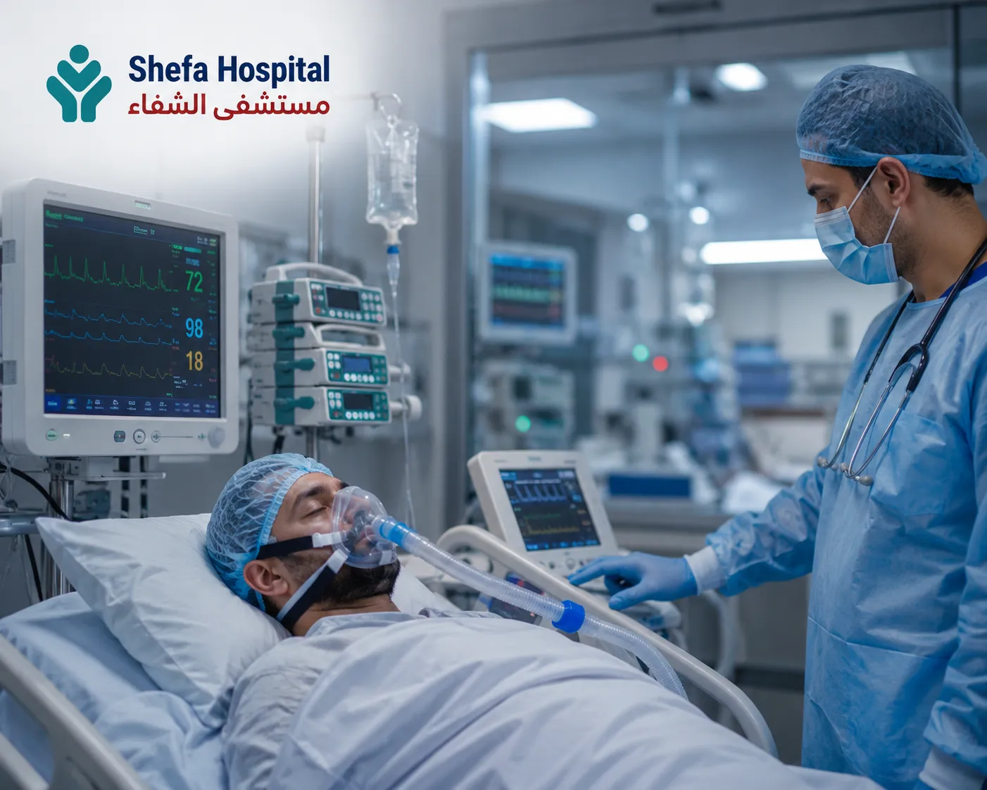 Advanced Intensive Care Unit in Makkah providing critical care and continuous monitoring.