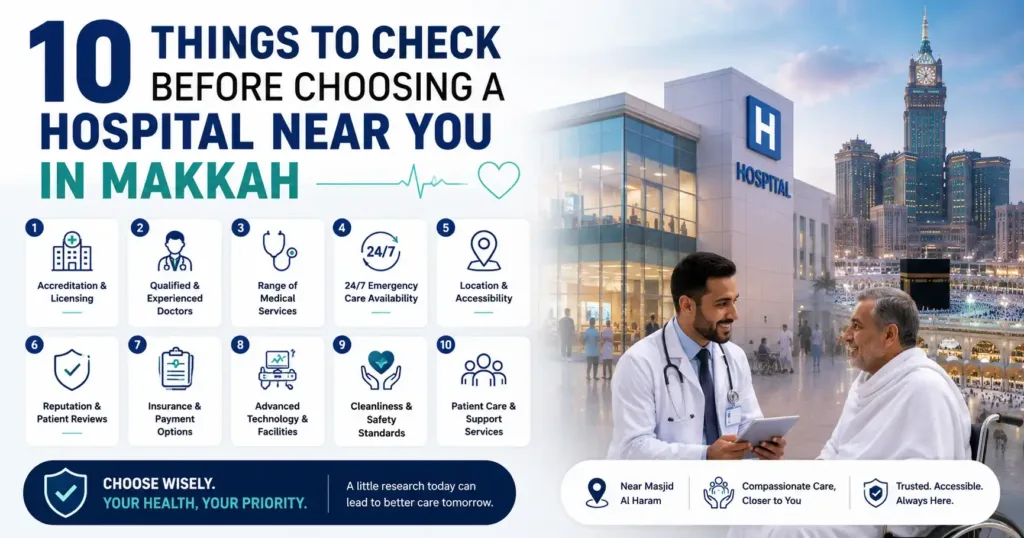 10 Things to Check Before Choosing a Hospital Near You in Makkah