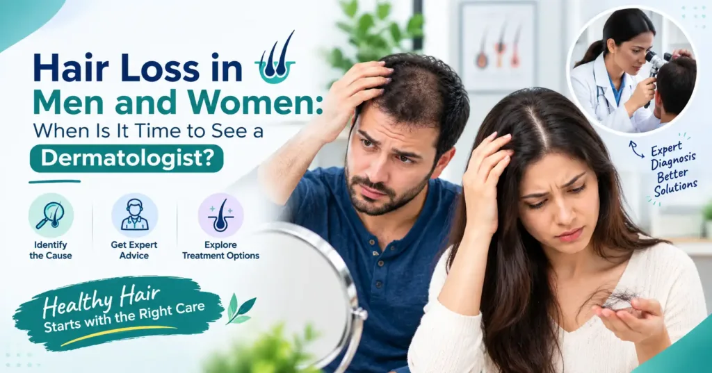 Hair Loss in Men and Women: When Is It Time to See a Dermatologist in Makkah?