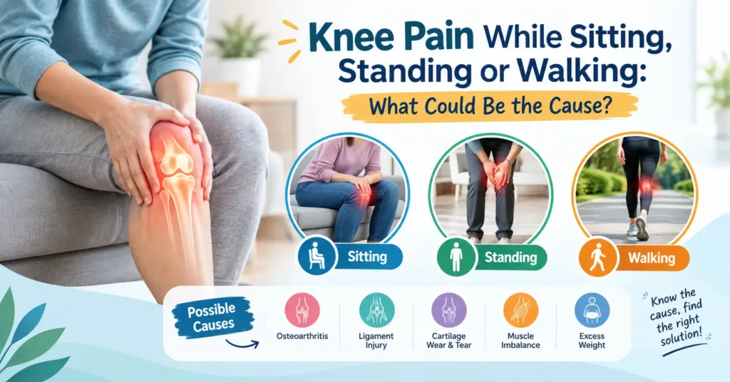 Knee Pain While Sitting, Standing or Walking: What Could Be the Cause?