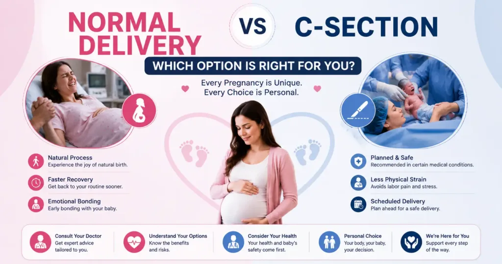Normal Delivery vs C-Section: Which Option Is Right for You?