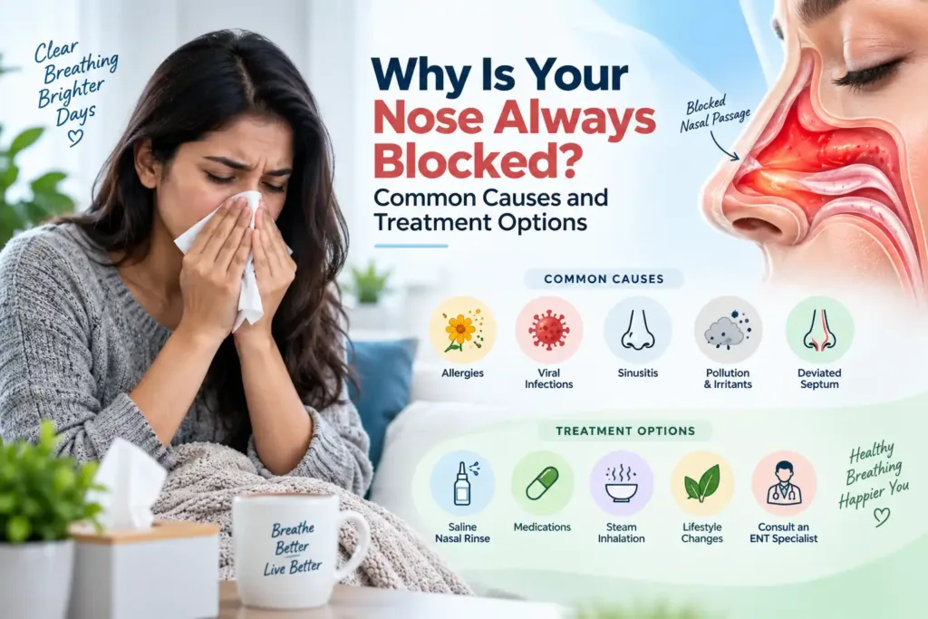 Why Is Your Nose Always Blocked? Common Causes and Treatment Options